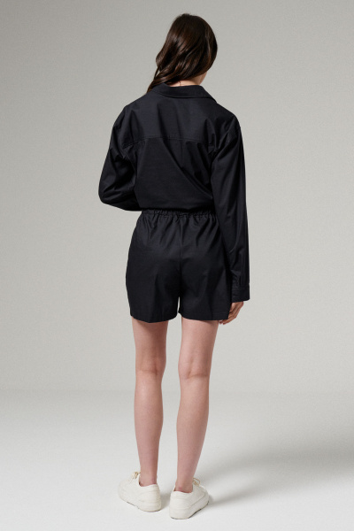 Блуза и шорты из хлопковой ткани для лета Панда 170920w черный - фото 5