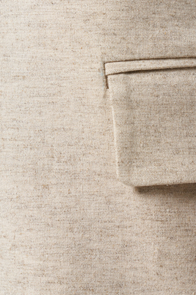 Бежевый жилет из вискозы на подкладке для демисезона Панда 179337w бежевый - фото 4