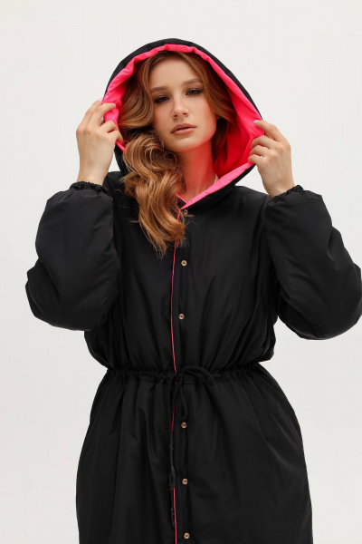 Двухстороннее демисезонное пальто с капюшоном и поясом MASHA SKORINA MS-CPNB-1-001 - фото 7