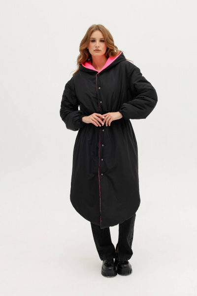 Двухстороннее демисезонное пальто с капюшоном и поясом MASHA SKORINA MS-CPNB-1-001 - фото 5
