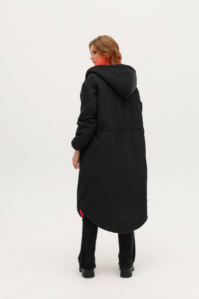 Двухстороннее демисезонное пальто с капюшоном и поясом MASHA SKORINA MS-CPNB-1-001 - фото 3