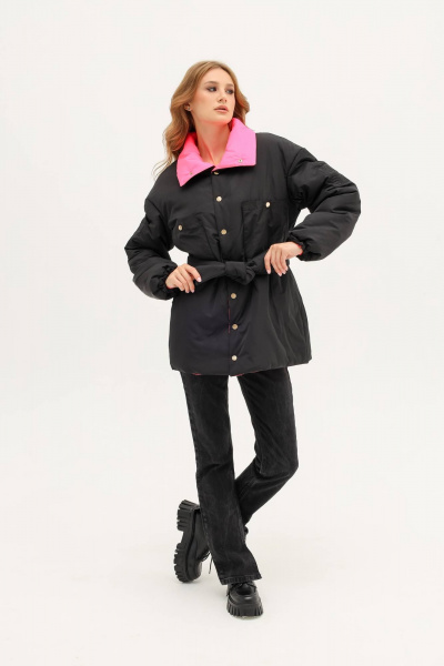 Двухсторонняя демисезонная куртка 2 в 1 стильная MASHA SKORINA MS-JBPN-2-001 - фото 10