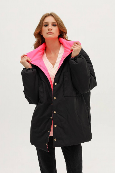 Двухсторонняя демисезонная куртка 2 в 1 стильная MASHA SKORINA MS-JBPN-2-001 - фото 3