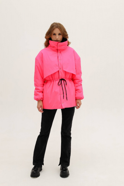 Двухсторонняя демисезонная куртка 2 в 1 стильная MASHA SKORINA MS-JBPN-2-001 - фото 7