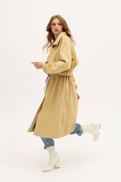 Демисезонный тренч из джинсовой ткани с декором MASHA SKORINA MS-TJ-4-001 - фото 7