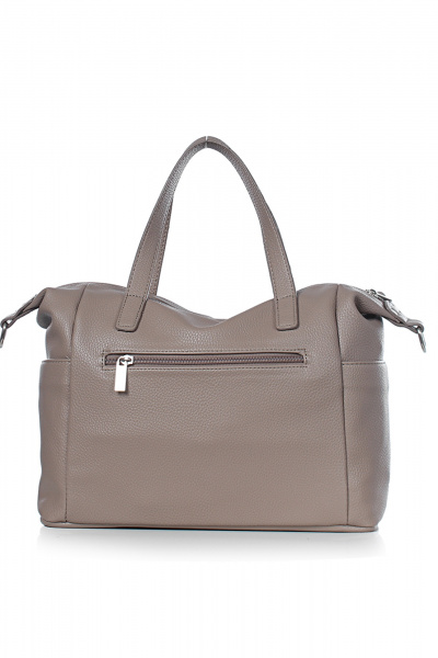 Классическая сумка из экокожи с объемным карманом Galanteya 11524.24с808к45 кофейный - фото 3