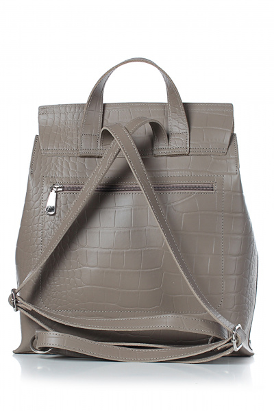 Рюкзак из натуральной кожи в коричневом цвете для повседневной носки Galanteya 12824.24с613к45 кофейный - фото 3