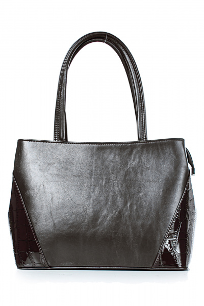 Сумка из экокожи коричневого цвета на каждый день Galanteya 13624.24с620к45 кор.т/коричн - фото 2