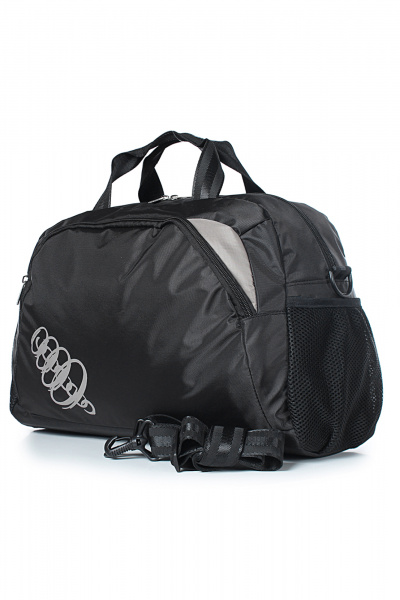 Спортивная сумка текстиль черная Круглогодичный стиль Galanteya 18714.24с662к45 черный/бежев - фото 1