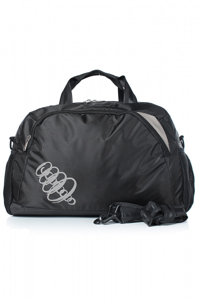 Спортивная сумка текстиль черная Круглогодичный стиль Galanteya 18714.24с662к45 черный/бежев - фото 2