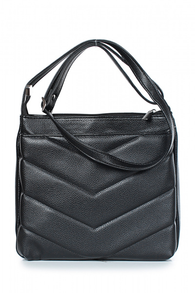 Элегантная сумка из экокожи с задним карманом Galanteya 21724.24с814к45 черный - фото 3