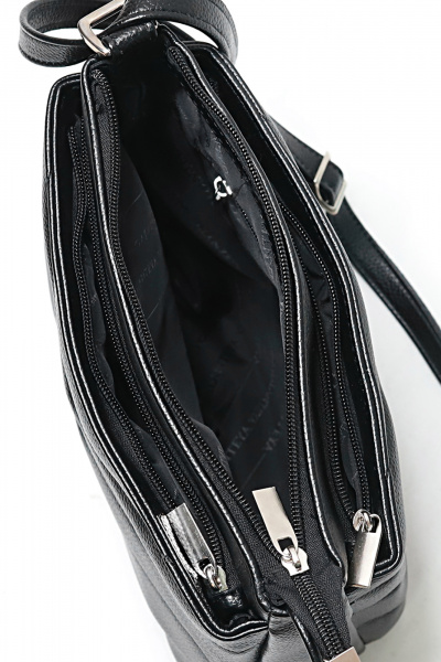 Элегантная сумка из экокожи с задним карманом Galanteya 21724.24с814к45 черный - фото 5