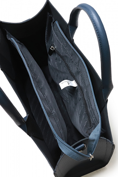 Модная синяя сумка из экокожи с отделением Galanteya 21824.24с815к45 синий_т. - фото 5