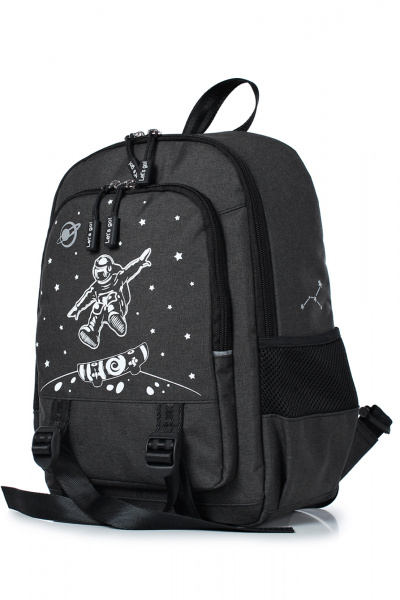 Черный текстильный рюкзак с одним отделением и ремнями Galanteya 22023.23с1359к45 черный - фото 1