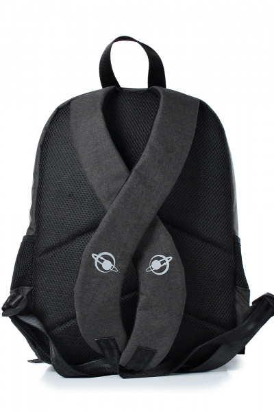 Черный текстильный рюкзак с одним отделением и ремнями Galanteya 22023.23с1359к45 черный - фото 3