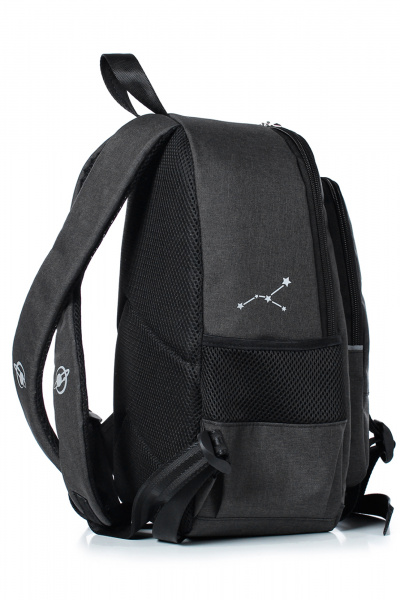 Черный текстильный рюкзак с одним отделением и ремнями Galanteya 22023.23с1359к45 черный - фото 4