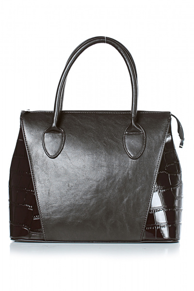 Куртка из экокожи в цвете коричневый с классическим стилем Galanteya 2224.24с167к45 кор.т/коричн - фото 2