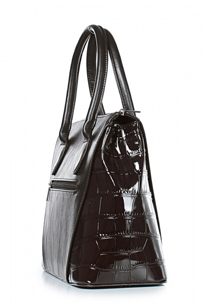 Куртка из экокожи в цвете коричневый с классическим стилем Galanteya 2224.24с167к45 кор.т/коричн - фото 4