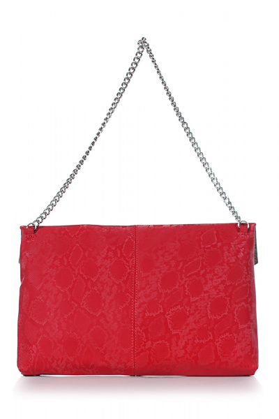 Кожа сумка с клапаном на магнитах яркая красная для ежедневных образов Galanteya 22609.24с567к45 красный - фото 3