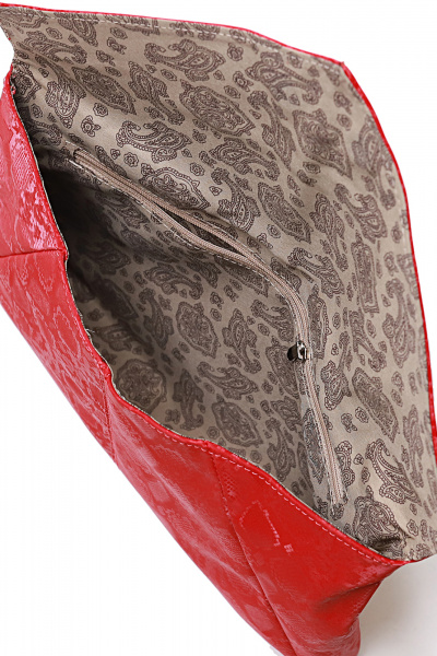 Кожа сумка с клапаном на магнитах яркая красная для ежедневных образов Galanteya 22609.24с567к45 красный - фото 5