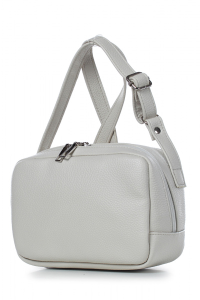 Экокожаная сумка с регуляторной ручкой и карманом Galanteya 26822.23с23к45 молочный - фото 1