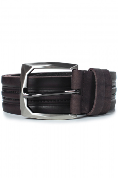 Кожаный ремень в обрезку с декоративным тиснением Galanteya 33423.23с1206к45 2р коричневый - фото 1