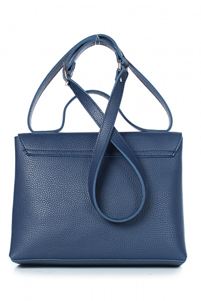 Экокожаная сумка на два отделения с регулируемым ремнем Galanteya 34623.24с76к45 синий_т. - фото 3