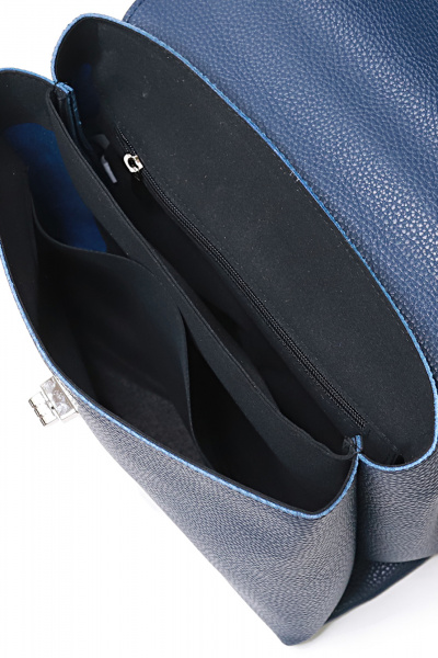 Экокожаная сумка на два отделения с регулируемым ремнем Galanteya 34623.24с76к45 синий_т. - фото 5
