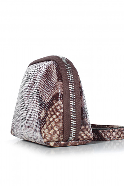 Кожаная сумка на одно отделение с золотой фурнитурой Galanteya 3520.24с767к45 коричневый - фото 4