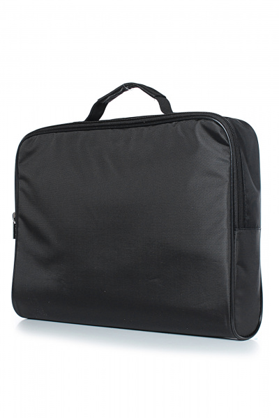 Черная текстильная папка с застежкой и шелкографией Galanteya 35907.24с463к45 черный - фото 1