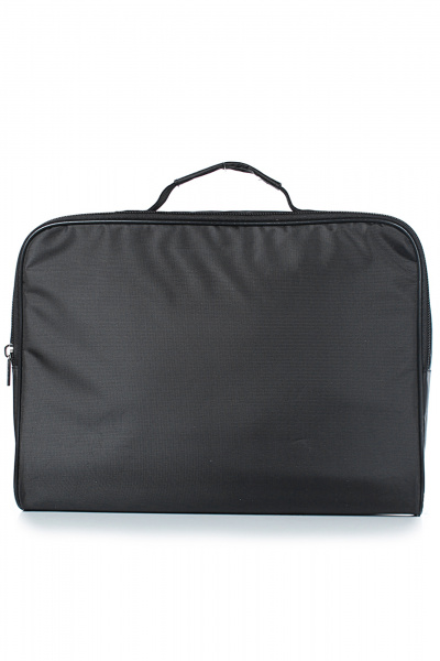 Черная текстильная папка с застежкой и шелкографией Galanteya 35907.24с463к45 черный - фото 2