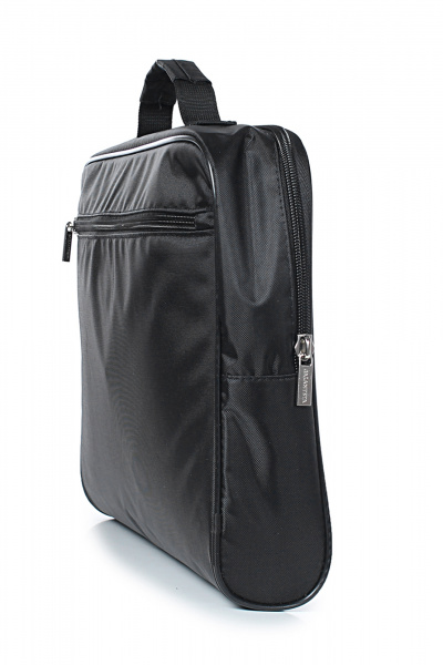 Черная текстильная папка с застежкой и шелкографией Galanteya 35907.24с463к45 черный - фото 4