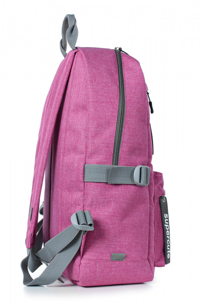 Рюкзак на каждый день с объемными карманами из текстиля Galanteya 36122.23с399к45 розов/черный - фото 4