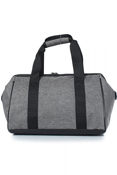 Дорожная сумка из текстиля с ремнем и ручками Galanteya 36322.23с864к45 сер.св/черный - фото 3