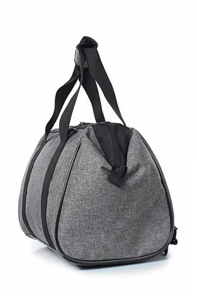 Дорожная сумка из текстиля с ремнем и ручками Galanteya 36322.23с864к45 сер.св/черный - фото 4