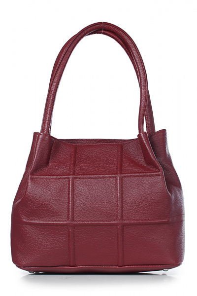 Кожаная сумка красного цвета с размерами Galanteya 36923.23с933к45 бордо - фото 4