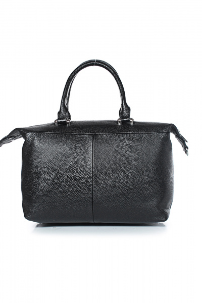 Кожаная сумка с объемным карманом и ремнем на каждый день Galanteya 37723.23с1383к45 черный - фото 3