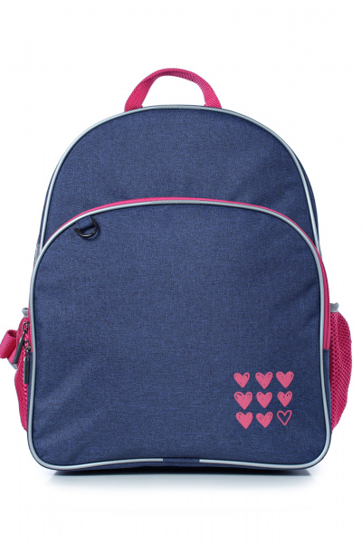 Текстильный рюкзак с отражающими элементами Galanteya 40122.23с500к45 синий_т. - фото 2