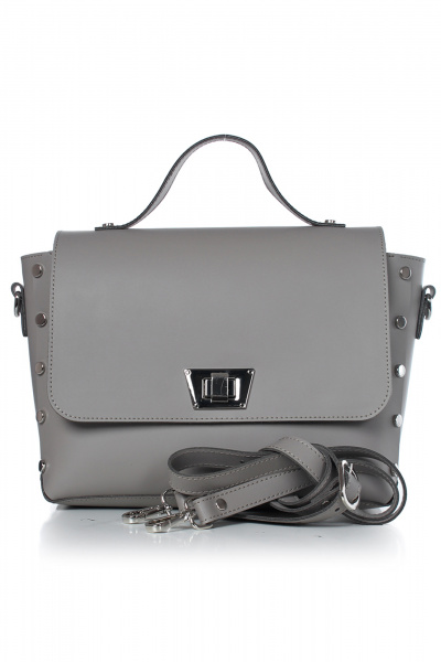 Сумка на одно отделение из натуральной кожи Galanteya 40123.23с1389к45 сербеж/бежев - фото 2