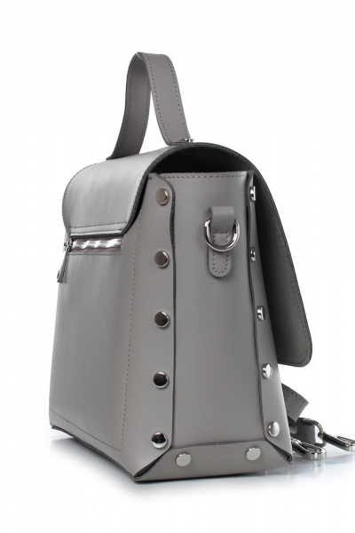 Сумка на одно отделение из натуральной кожи Galanteya 40123.23с1389к45 сербеж/бежев - фото 4