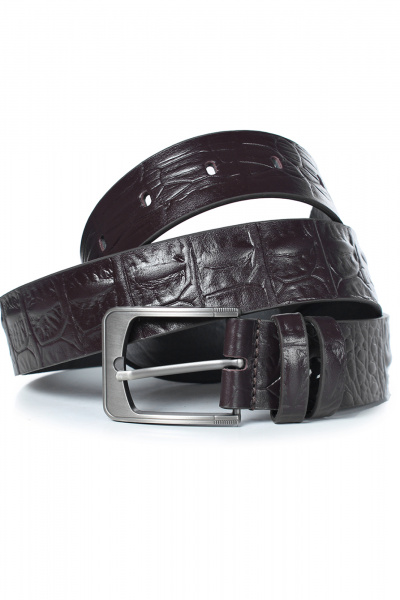 Классический коричневый ремень из натуральной кожи Galanteya 40622.23с758к45 2р коричневый - фото 3