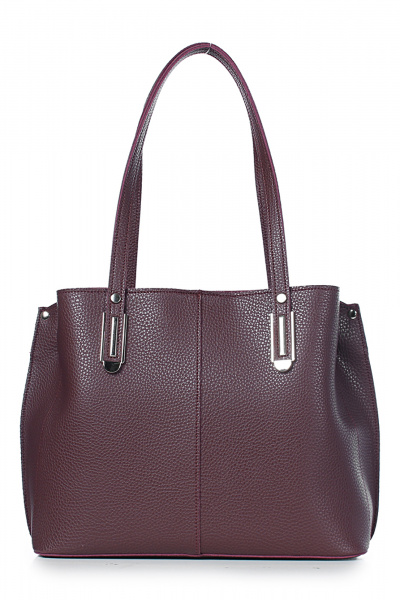 Красная сумка из экокожи на три отделения Galanteya 42023.23с1397к45 бордо - фото 3