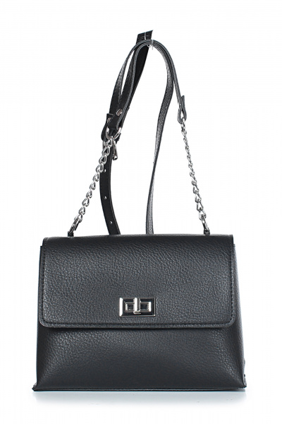 Черная кожаная сумка на каждый день стиль casual Galanteya 4324.24с240к45 черный - фото 2