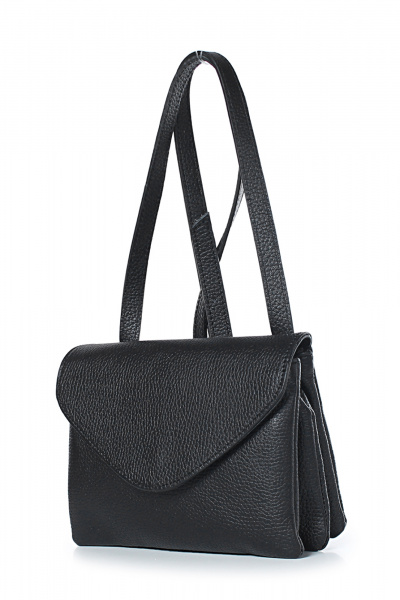 Стильная кожаная сумка на три отделения, черная Galanteya 43623.24с139к45 черный - фото 1