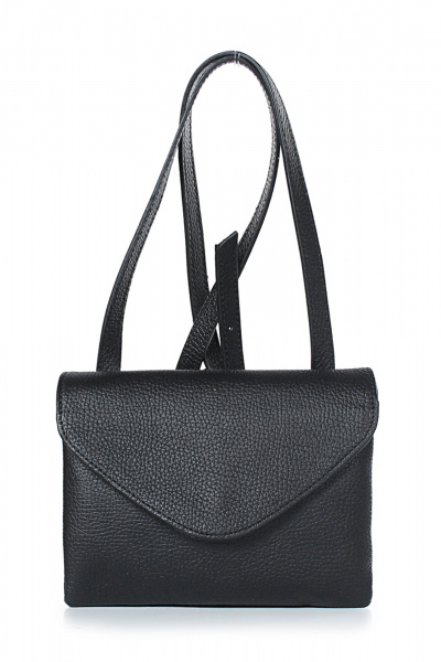 Стильная кожаная сумка на три отделения, черная Galanteya 43623.24с139к45 черный - фото 2