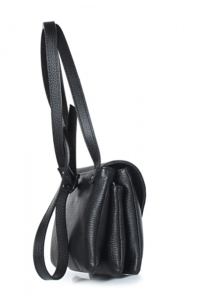 Стильная кожаная сумка на три отделения, черная Galanteya 43623.24с139к45 черный - фото 4