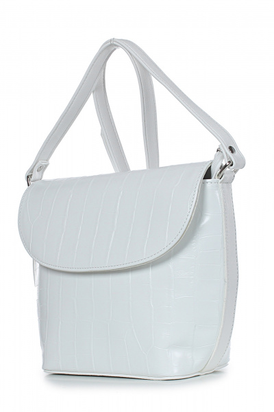 Белая кожаная сумка на одно отделение, стиль на каждый день Galanteya 4424.24с241к45 белый - фото 1