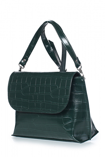 Экокожаная сумка зеленая стиль на каждый день Galanteya 4524.24с242к45 зеленый_т. - фото 1