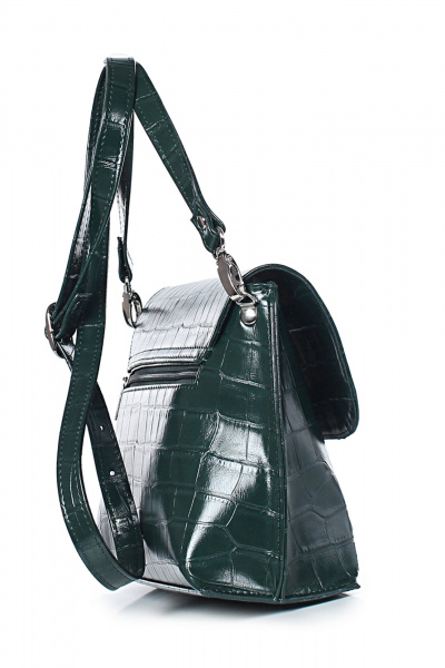 Экокожаная сумка зеленая стиль на каждый день Galanteya 4524.24с242к45 зеленый_т. - фото 4
