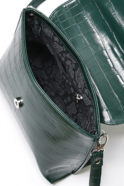 Экокожаная сумка зеленая стиль на каждый день Galanteya 4524.24с242к45 зеленый_т. - фото 5